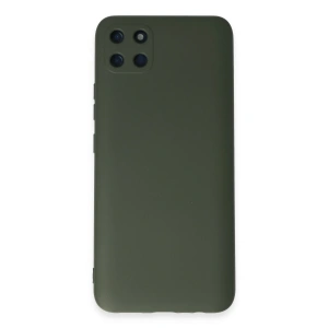 Realme C11 Kılıf Nano İçi Kadife Silikon - Koyu Yeşil