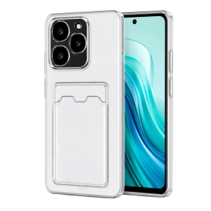 Realme C61 Kılıf Kart Şeffaf Silikon - Şeffaf
