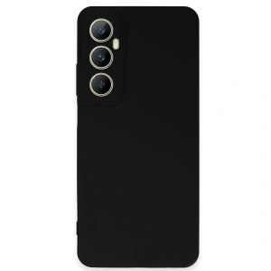 Realme C65 Kılıf First Silikon - Siyah