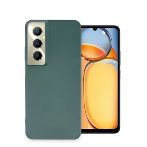 Realme C65 Kılıf Petro Silikon - Koyu Yeşil