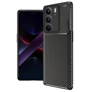 Realme C75 4g Auto Focus Karbon Kapak - Siyah