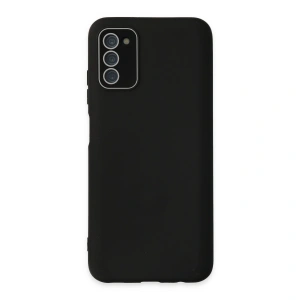Samsung Galaxy A03s Kılıf Lansman Glass Kapak - Siyah