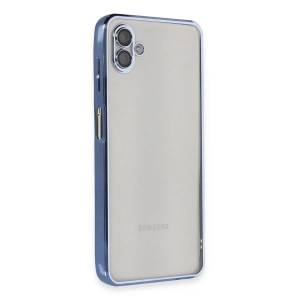Samsung Galaxy A04 Kılıf Razer Lensli Silikon - Açık Mavi