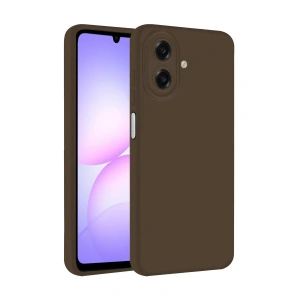 Samsung Galaxy A07 4g First Silikon - Kahverengi