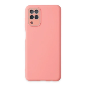 Samsung Galaxy A22 Kılıf Lansman Glass Kapak - Pembe
