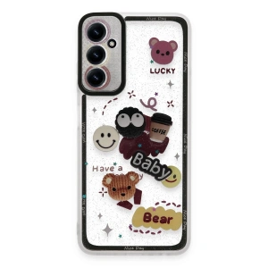 Samsung Galaxy A25 5g Kılıf Sweet Desenli Silikon Kapak - Sarı