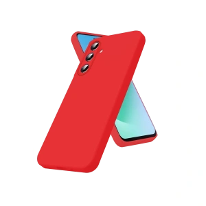 Samsung Galaxy A27 5g Nano İçi Kadife Silikon - Kırmızı