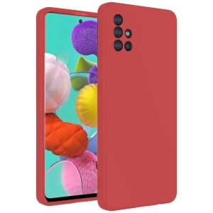 Samsung Galaxy A31 Kılıf Nano İçi Kadife Silikon - Kiremit