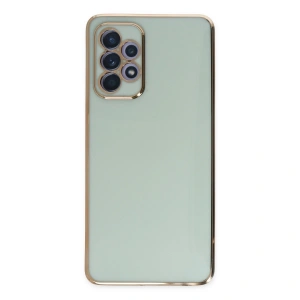 Samsung Galaxy A52 Kılıf Volet Silikon - Açık Yeşil