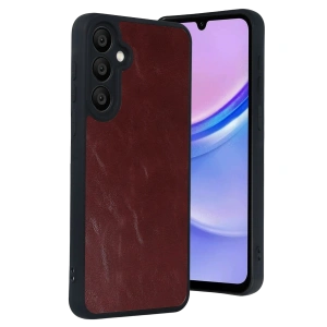 Samsung Galaxy A57 5g Aras Deri Kapak - Bordo