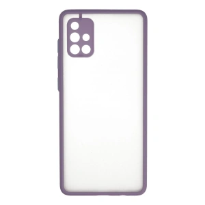 Samsung Galaxy A71 Kılıf Montreal Silikon Kapak - Mor