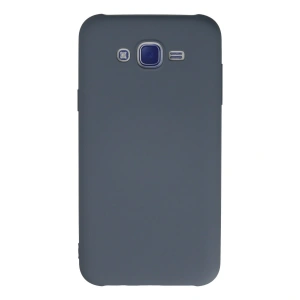 Samsung Galaxy J7 Kılıf Nano İçi Kadife Silikon - Gri