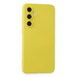 Samsung Galaxy S23 Fe Kılıf Nano İçi Kadife Silikon - Sarı
