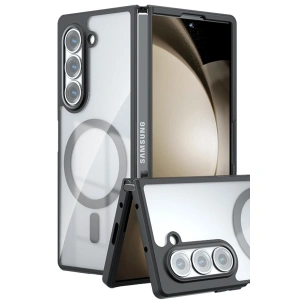 Samsung Galaxy Z Fold 5 Kılıf Blur Fold Magsafe Kapak - Siyah