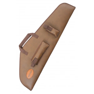 Şarjörlü Tüfek Kılıfı - Savage - Hakiki Deri - Koyu Kahve - 51 Namlu