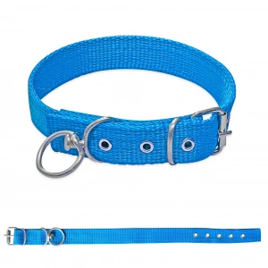 Savex Dokuma Köpek Boyun Tasması Mavi 4*70 cm