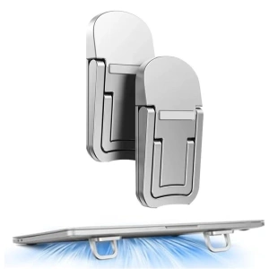 Sepet Dolusu® 1 Çift Yapışkanlı Katlanabilir Laptop Standı – Mini Notebook Yükseltici, Taşınabilir Kaymaz Laptop Ayağı