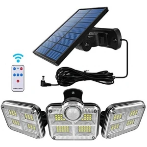 Solar Panelli Uzaktan Kumandalı 122 Led Bahçe Aydınlatması