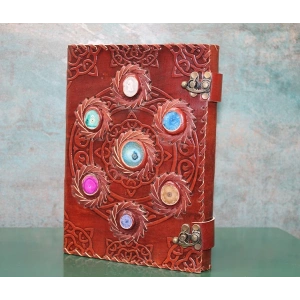Taşlı Deri Defter Ksk3156