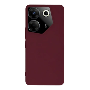 Tecno Camon 20 Pro 5g Kılıf First Silikon - Bordo