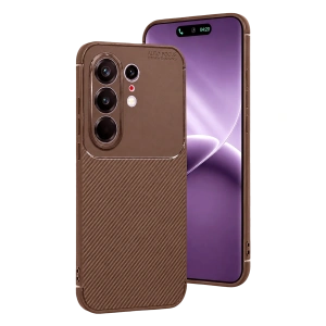 Tecno Camon 50 Pro 5g Auto Focus Karbon Kapak - Kahverengi