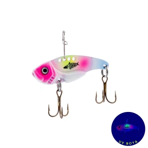 Vibrasyon Yem - LRF/Spin Jig - Fishack VibraX - 7g 40mm - Candy Ice - UV Boyalı