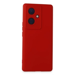 Vivo V29 Lite Kılıf Nano İçi Kadife Silikon - Kırmızı