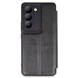 Vivo V30 Lite 4g Kılıf Flip Cover - Siyah