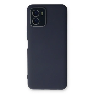Vivo Y15s Kılıf Lansman Glass Kapak - Lacivert