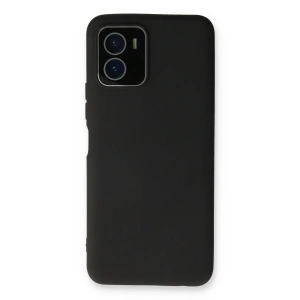 Vivo Y15s Kılıf Lansman Glass Kapak - Siyah