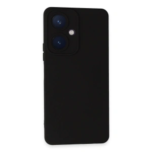 Vivo Y27 Kılıf Nano İçi Kadife Silikon - Siyah