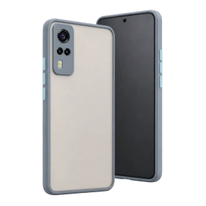 Vivo Y53s Kılıf Montreal Silikon Kapak - Gri