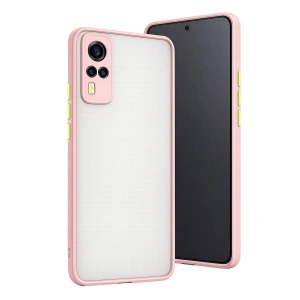 Vivo Y53s Kılıf Montreal Silikon Kapak - Pembe