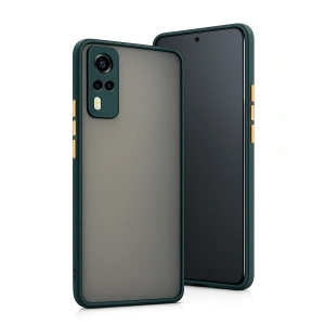 Vivo Y53s Kılıf Montreal Silikon Kapak - Yeşil