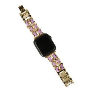 Watch 22mm Kr405 Metal Bakla Kordon (saat Değildir) - Lila