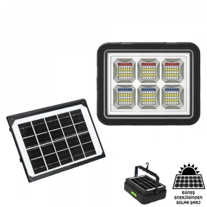 Wison Ws-5570 150 Watt Güneş Enerjili Solar Kamp Feneri Projektör