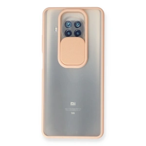 Xiaomi Mi 10t Lite Kılıf Palm Buzlu Kamera Sürgülü Silikon - Pembe
