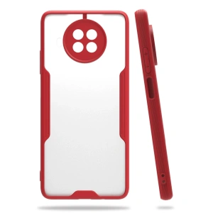 Xiaomi Mi 10t Lite Kılıf Platin Silikon - Kırmızı