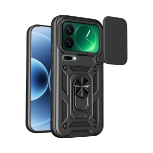 Xiaomi Mi 17 Pro Max Pars Lens Yüzüklü Silikon - Siyah