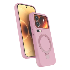 Xiaomi Mi 17 Pro Max Regal Magsafe Standlı Kapak - Açık Pembe