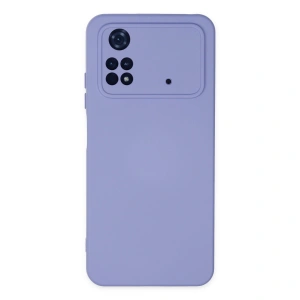 Xiaomi Poco M4 Pro 4g Kılıf Nano İçi Kadife Silikon - Lila