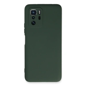 Xiaomi Poco X3 Gt Kılıf Nano İçi Kadife Silikon - Koyu Yeşil