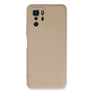 Xiaomi Poco X3 Gt Kılıf Nano İçi Kadife Silikon - Pudra