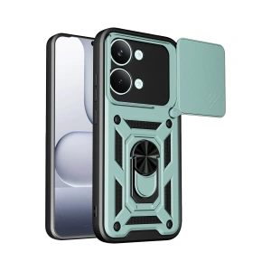 Xiaomi Poco X8 Pro Max Pars Lens Yüzüklü Silikon - Yeşil