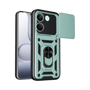 Xiaomi Poco X8 Pro Pars Lens Yüzüklü Silikon - Yeşil