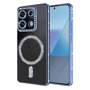 Xiaomi Redmi 13c Joke Simli Magneticsafe Kılıf - Mavi
