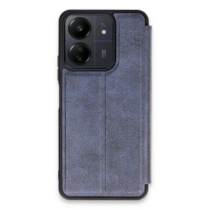 Xiaomi Redmi 13c Kılıf Flip Cover - Lacivert
