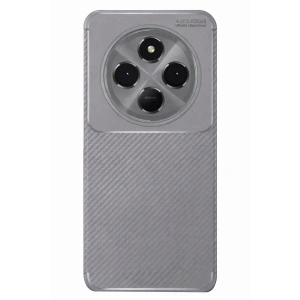 Xiaomi Redmi 14c Kılıf Auto Focus Karbon Kapak - Gri