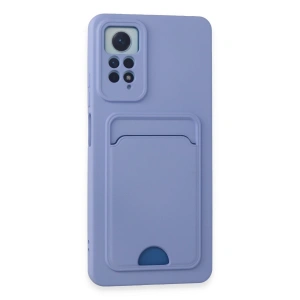 Xiaomi Redmi Note 11 Pro Kılıf Kelvin Kartvizitli Silikon - Lila