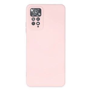 Xiaomi Redmi Note 11 Pro Kılıf Nano İçi Kadife Silikon - Pudra